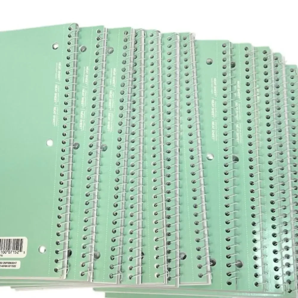 Mead Spiral Notebooks, 1‎ Subject, College Ruled Pape 12 Pack